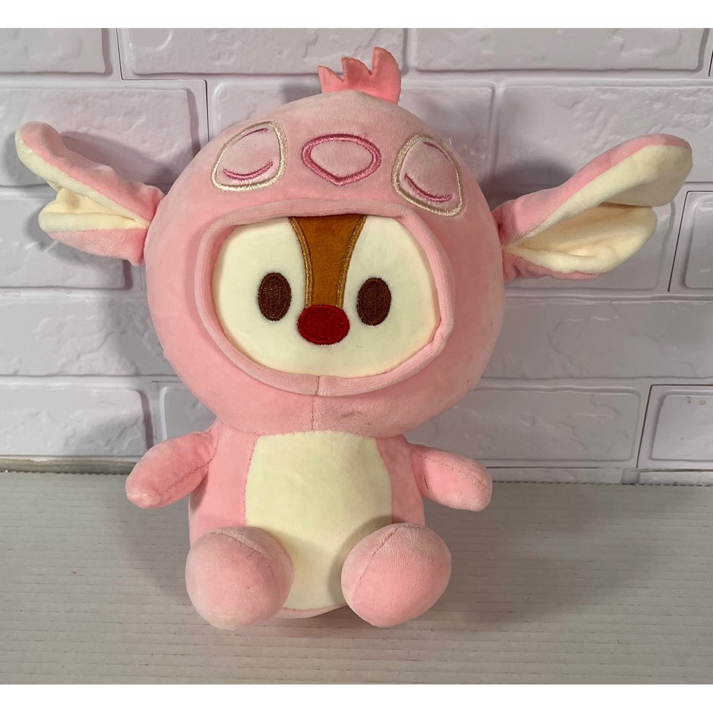 Disney Plush Toy Unisex 9" Pink Angel Crossover Bambi Costume Stuffed Animal